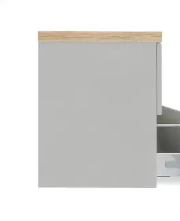 Kúpeľňový nábytok Kúpeľňová skrinka s umývadlom Naturel Forli 100x53x46 cm sivá mat FORLI100GMD FORLI100GMD