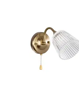 Svietidlá  Nástenná lampa 1xE14/60W/230V zlatá K-N6580/1W