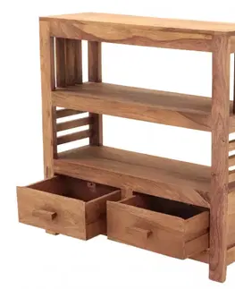 Knižnice Knižnica Kali 90x90x35 indický masív palisander