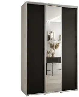 Šatníkové skrine Skriňa 45 Canaris 3 160 biela/čierna/silver