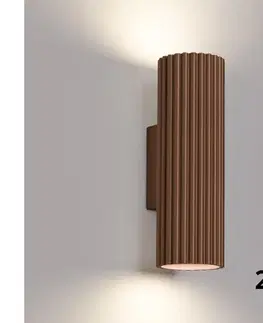 Svietidlá BRILAGI - LED nástenné svietidlo CRESTO 2xGU10/10W/230V 20 cm hnedé BR.1965