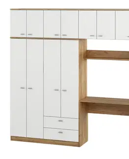 Detské izby KONDELA Orbi študentská zostava dub artisan / biela