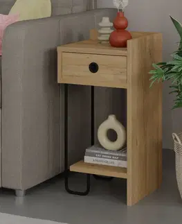 Nočné stolíky Nočný stolík Sirius Right - Oak