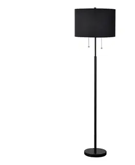 Lampy Light Prestige Stojacia lampa FOGO 2xE27/15W/230V čierna LP-0304/2F BK