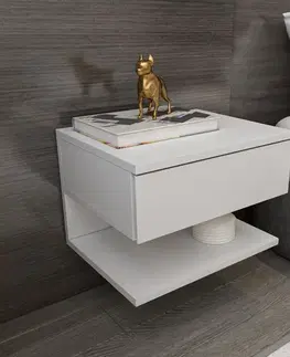 Nočné stolíky Nočný stolík Vivid - White