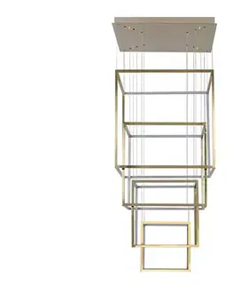 Svietidlá Azzardo  - LED Stmievateľný luster na lanku OPERA LED/329W/230V zlatá 