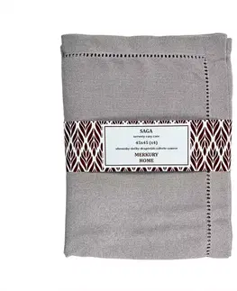 Bytový textil Obrúsok SAGA svetlošedá 45x45 easy care