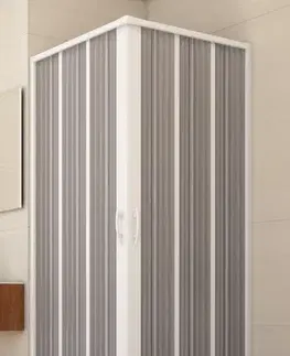 Sprchové dvere FORTE - Sprchová zástena FLEX - GIOVE NEW - Rozmer A - 90, Rozmer B - 90, Rozmer C - 185, Typ otvárania - Zatváranie do stredu OLBBXF102001
