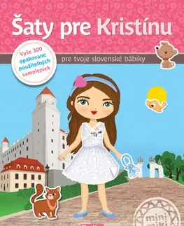 Nalepovačky, vystrihovačky, skladačky Šaty pre KRISTÍNU - Kniha samolepiek - Ema Potužníková,Lucie Jenčíková