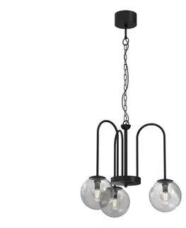 Svietidlá  Luster na reťazi CAMBRIDGE 3xE14/60W/230V čierna 3696