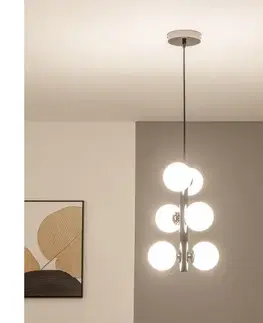 Svietidlá BRILAGI - LED luster na lanku MILLA 6xG9/3W/230V čierny chróm/biela 6010-6CW