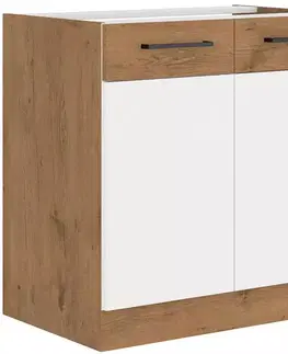 Kuchynské skrinky stojace Skrinka do kuchyne Vigo biela HG 80ZL 2F BB