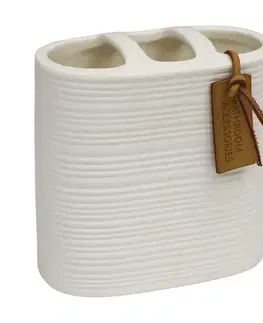 Kúpeľňové doplnky Pohár na zubné kefky CE-2266 ivory