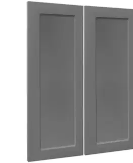 Kuchynské skrinky Čelo skrinky Luxeo F15-G80(72) rám dark grey