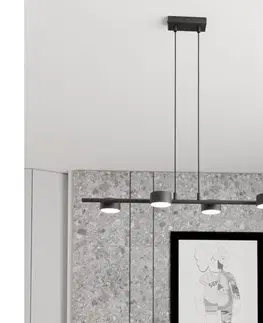 Svietidlá EMIBIG Luster na lanku SORA 4xGX53/12W/230V čierna 1440/4