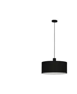 Svietidlá Eglo 33355 - Závesný luster AMANI na lanku 1xE27/60W/230V pr. 53 cm čierna 33355