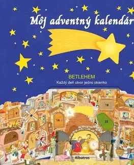 Leporelá, krabičky, puzzle knihy Môj adventný kalendár - betlehem - Daniela Gamba,Donata Montanari,Simona Petková