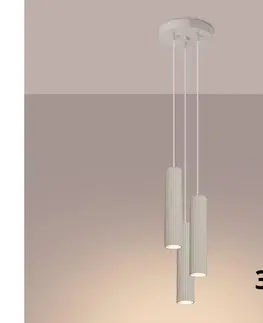 Svietidlá BRILAGI - LED luster na lanku CRESTO 3xGU10/10W/230V krémový BR.1595