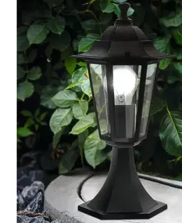 Záhradné lampy EGLO 22472 - Vonkajšia lampa LATERNA 4 1xE27/60W čierna IP44 22472