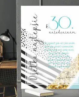 Tabuľky s venovaním (darčeky) Darček pre kamaráta - Blahoželanie k 30 narodeninám - tabuľka