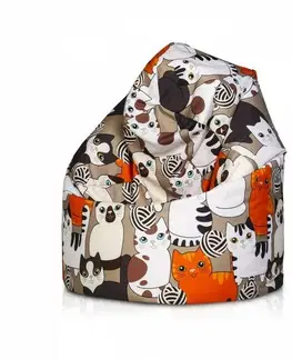 Sedacie vaky a kocky Sedací vak Sako Modern polyester TiaHome - Mačky