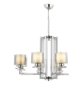 Svietidlá  Luster na reťazi VARANA 8xE27/40W/230V lesklý chróm 301AUR1190