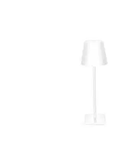 Lampy  WO69-W - LED stmievateľná nabíjateľná dotyková stolná lampa LUCCA LED/3,7V 2000 mAh biela WO69-W