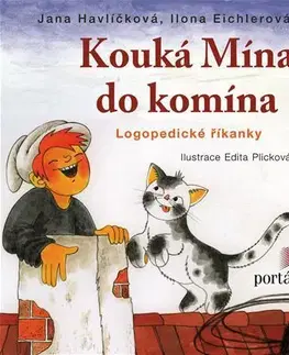 Básničky a hádanky pre deti Kouká mína do komína - Jana Havlíčková,Ilona Eichlerová