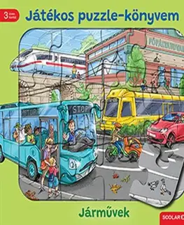 Leporelá, krabičky, puzzle knihy Játékos puzzle-könyvem: Járművek - Steffi Korda