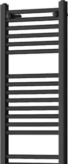 Radiátory do kúpeľne MEXEN/S - Mars radiátor + vykurovacia tyč 1200 x 400 mm, 600 W, čierna W110-1200-400-2600-70