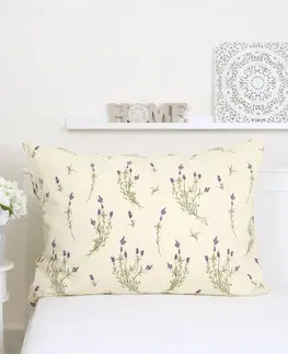 Dekoračné obliečky MKLozkoviny.sk Flanelová obliečka na vankúš 70 x 90 cm - Levandule 02-  -