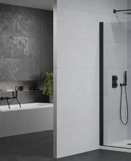 Vane MEXEN/S - Pretória sprchovací kút 70x70, transparent, čierna + sprchová vanička vrátane sifónu 852-070-070-70-00-4010B