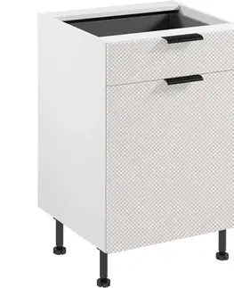Kuchynské skrinky Korpus Luxeo K04-D60S1-AX biely