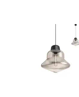 Svietidlá Redo 01-1771 - Závesné svietidlo na lanku AMNO 1xE27/42W/230V pr. 33 cm sivé 01-1771