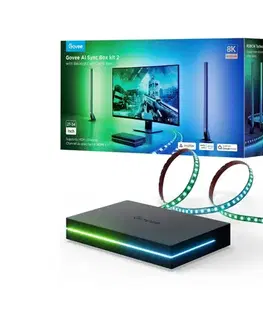 LED osvetlenie Govee - AI Sync Box Kit 2 Inteligentná sada počítačového osvetlenia 27-34" + LED panely Wi-Fi H6603311