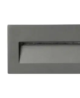 Záhradné lampy FARO Barcelona FARO 70289 - LED Vstavané svietidlo MANI LED/5W/230V IK07 IP65 šedá 70289