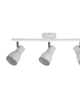 Nástenné svetlá Nástenná lampa 3X40W E14 biela/chróm