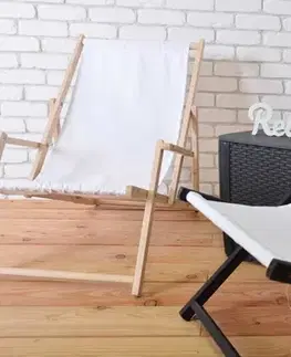 Záhradné lehátka Skladacie plážové lehátko BAHAMA ROJAPLAST