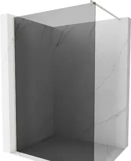 Sprchové dvere MEXEN/S - Kioto Sprchová zástena WALK-IN 80 x 200, grafit 8 mm, nikel kefovaná 800-080-101-97-40