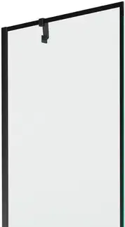 Sprchové dvere MEXEN/S - Next vaňová zástena FIX 70 x 150, čierna dekor, čierna 895-070-000-00-70-70
