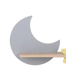 Svietidlá  LED Detské nástenné svietidlo s poličkou MOON LED/5W/230V 21-75574