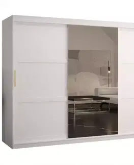 Šatníkové skrine Skriňa Amiro 2 250 biely/biely