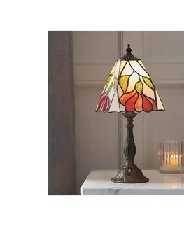 Lampy Endon 63963 - Stolná lampa Tiffany BOTANICA 1xE14/40W/230V, priemer 16 cm 63963