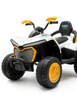 Detské vozidlá a príslušenstvo Baby Mix Detská elektrická štvorkolka Strong 4 x 4, žltá