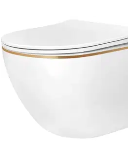 Záchody REA - Závesná WC misa Carlo Mini Tornado NF GOLD EDGE REA-C6806