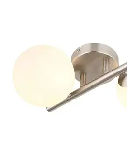 Svietidlá Globo 56140-2W - LED Prisadený luster RIHA 2xG9/3W/230V chróm 56140-2W