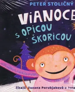 Rozprávky Wisteria Books Vianoce s opicou Škoricou - audiokniha