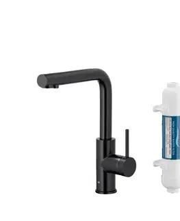 Kuchynské drezy KFA KFA - Batéria drezová DUERO PURE BASIC, s filtráciou, čierna 6623-912-81