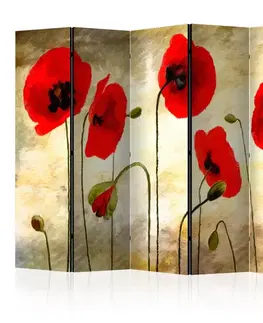 Paravány Paraván Golden Field of Poppies Dekorhome