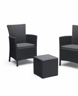 Záhradný nábytok KETER Balkónový set EYWA BOX | grafit